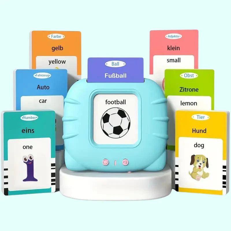 Interactive Flashcard Reader for Kids – 112 Learning Cards, Educational Talking Toy