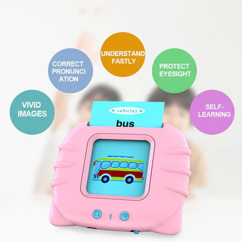 Interactive Flashcard Reader for Kids – 112 Learning Cards, Educational Talking Toy