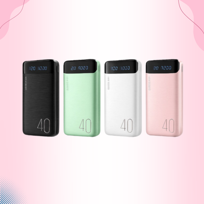 Portable 20000mAh Power Bank LED Display Fast Charging