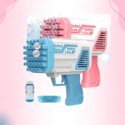 Bazooka Bubble Gun – 32-Hole Gatling Bubble Machine