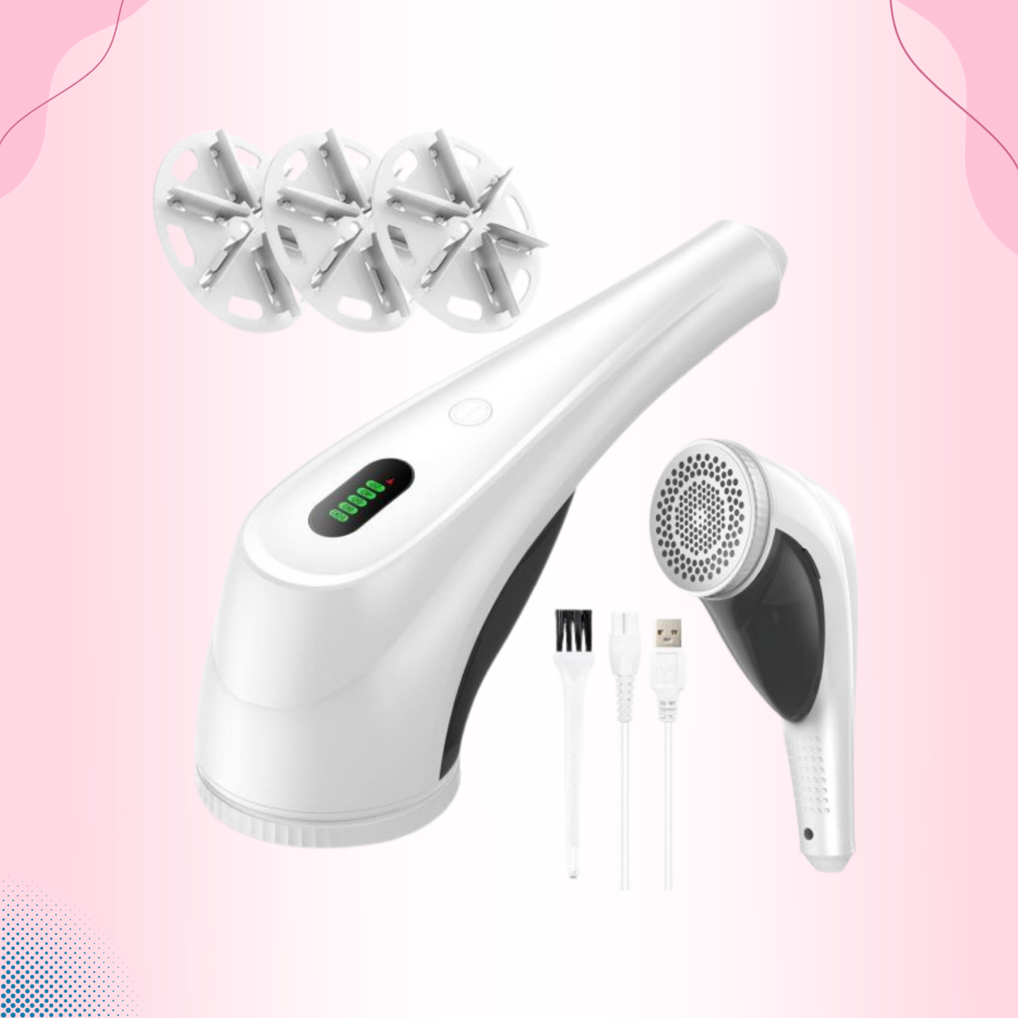 M23 Portable USB Rechargeable Lint Remover with Display