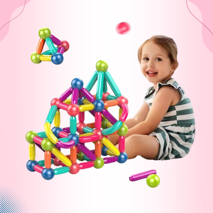 Magnetic Rods Building Blocks Set Montessori Toys for Kids