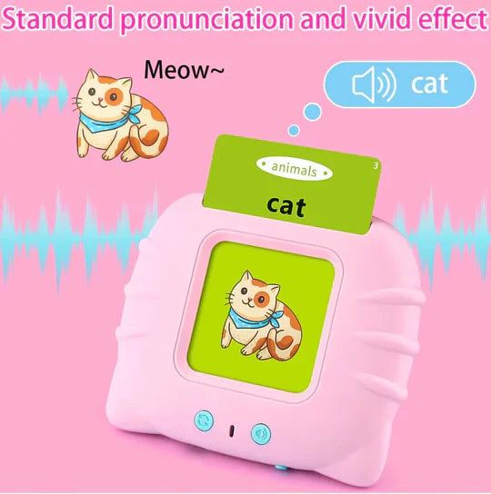 Interactive Flashcard Reader for Kids – 112 Learning Cards, Educational Talking Toy