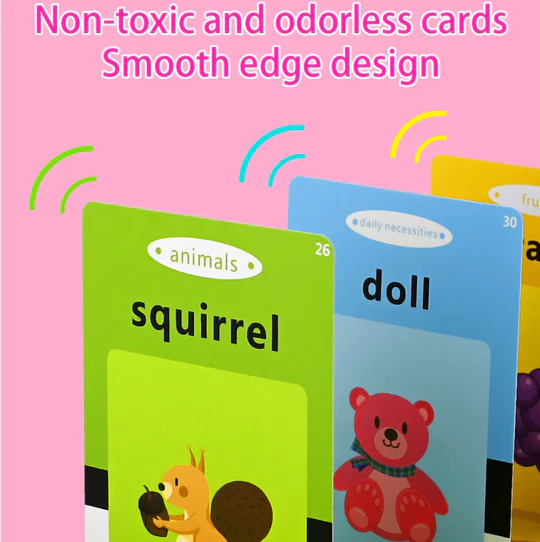 Interactive Flashcard Reader for Kids – 112 Learning Cards, Educational Talking Toy