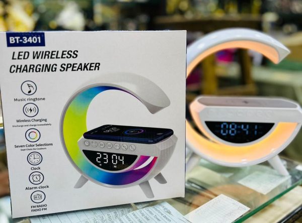 BT-3401 LED Clock Display Bluetooth Speaker with Night Light