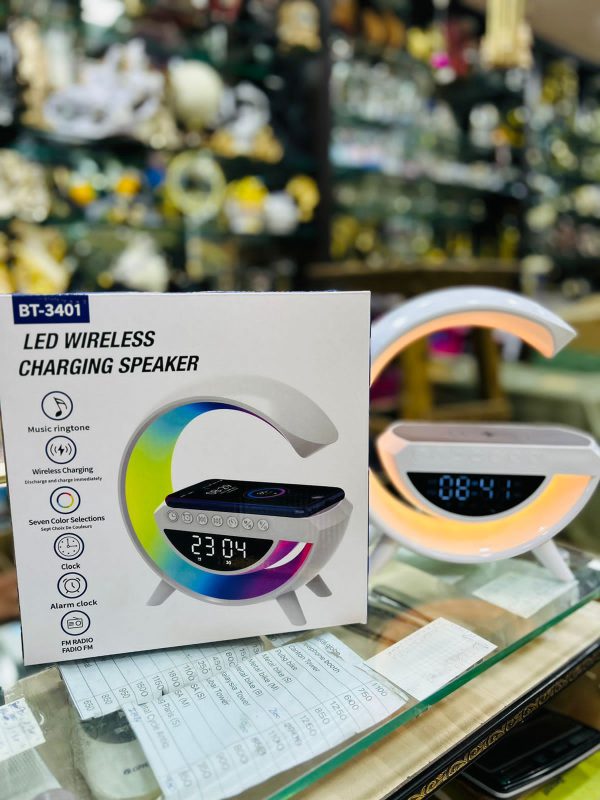 BT-3401 LED Clock Display Bluetooth Speaker with Night Light
