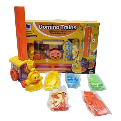Domino Train Toy Set with Lights and Sounds