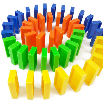 Domino Train Toy Set with Lights and Sounds
