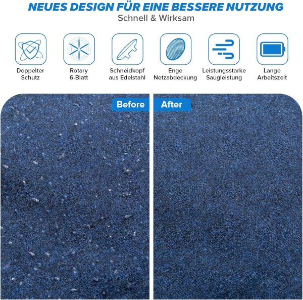 M23 Portable USB Rechargeable Lint Remover with Display