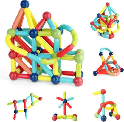 Magnetic Rods Building Blocks Set Montessori Toys for Kids