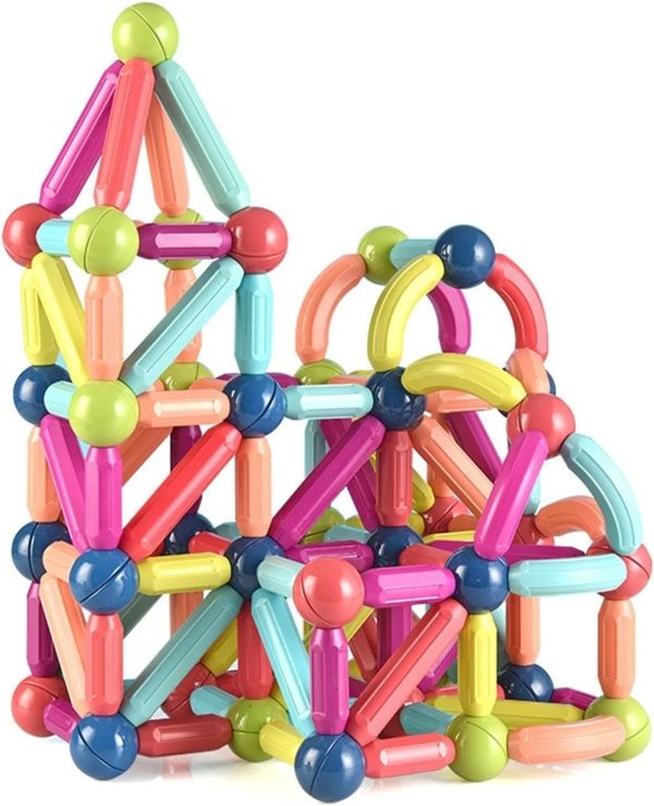Magnetic Rods Building Blocks Set Montessori Toys for Kids