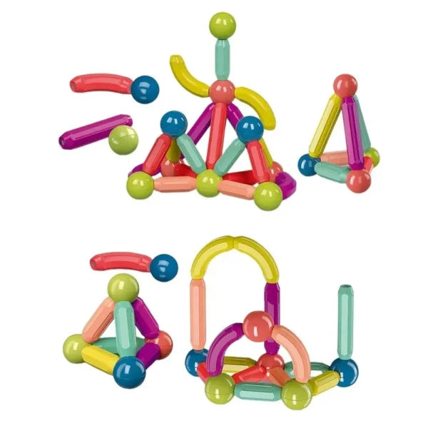 Magnetic Rods Building Blocks Set Montessori Toys for Kids