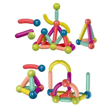 Magnetic Rods Building Blocks Set Montessori Toys for Kids