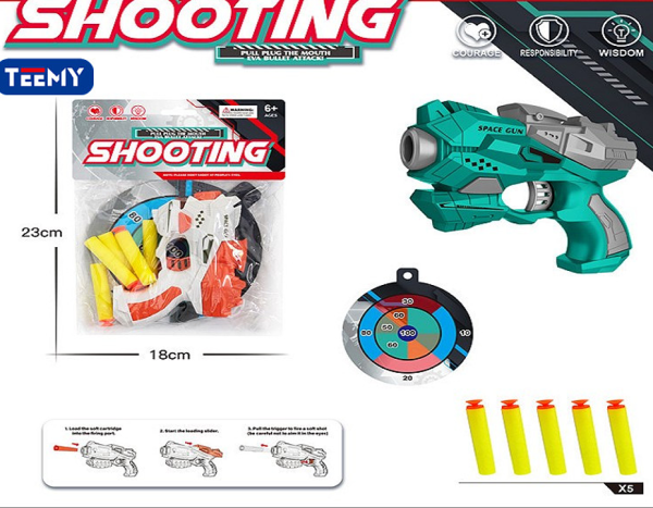Plastic Soft Bullet Toy Gun with Safe Shooting Bullets