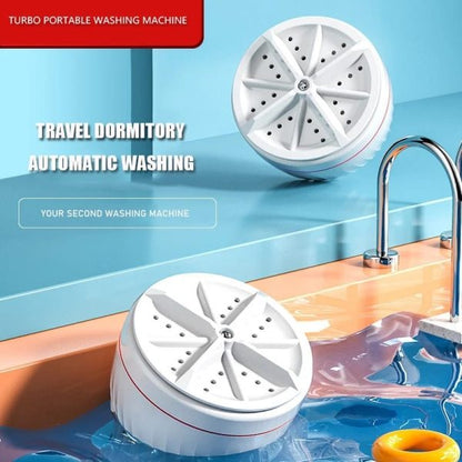 Portable USB Mini Washer Ultrasonic Turbo Travel Washing Machine