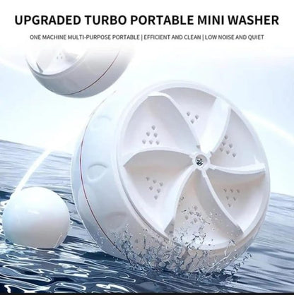 Portable USB Mini Washer Ultrasonic Turbo Travel Washing Machine