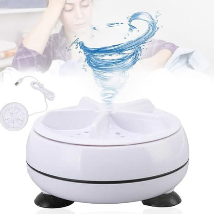 Portable USB Mini Washer Ultrasonic Turbo Travel Washing Machine