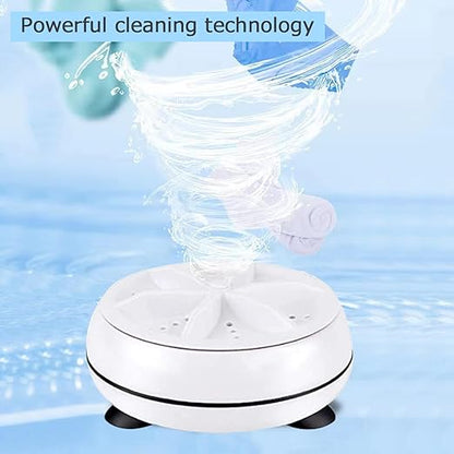 Portable USB Mini Washer Ultrasonic Turbo Travel Washing Machine