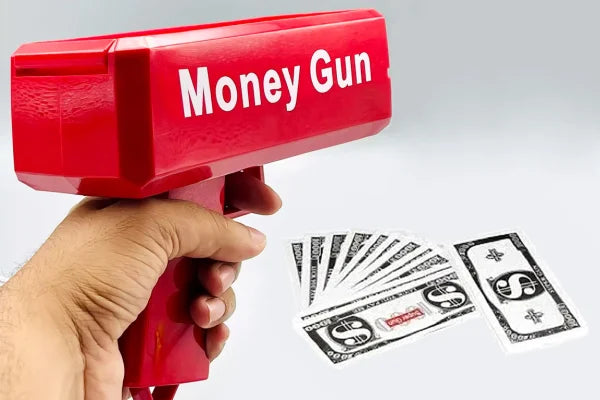 Rain Money Toy Gun Paper Playing Spray Prop Gun