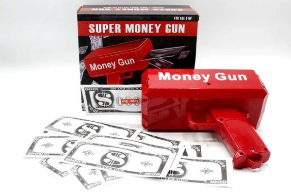 Rain Money Toy Gun Paper Playing Spray Prop Gun