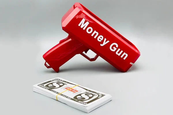 Rain Money Toy Gun Paper Playing Spray Prop Gun