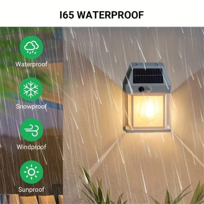 Solar Tungsten Filament Outdoor Wall Lamp Waterproof Lighting