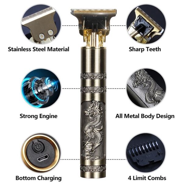 T9 Cordless Hair Trimmer Electric Shaver for Men